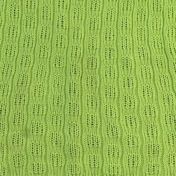 Ashley Stewart Women 22 24 Sweater Knit Wide Neck Line Long Sleeve Lime Green - Picture 3 of 5